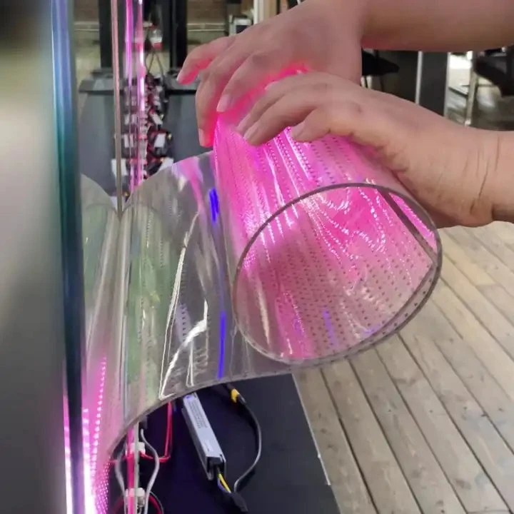 LED film flexibility — self-adhesive